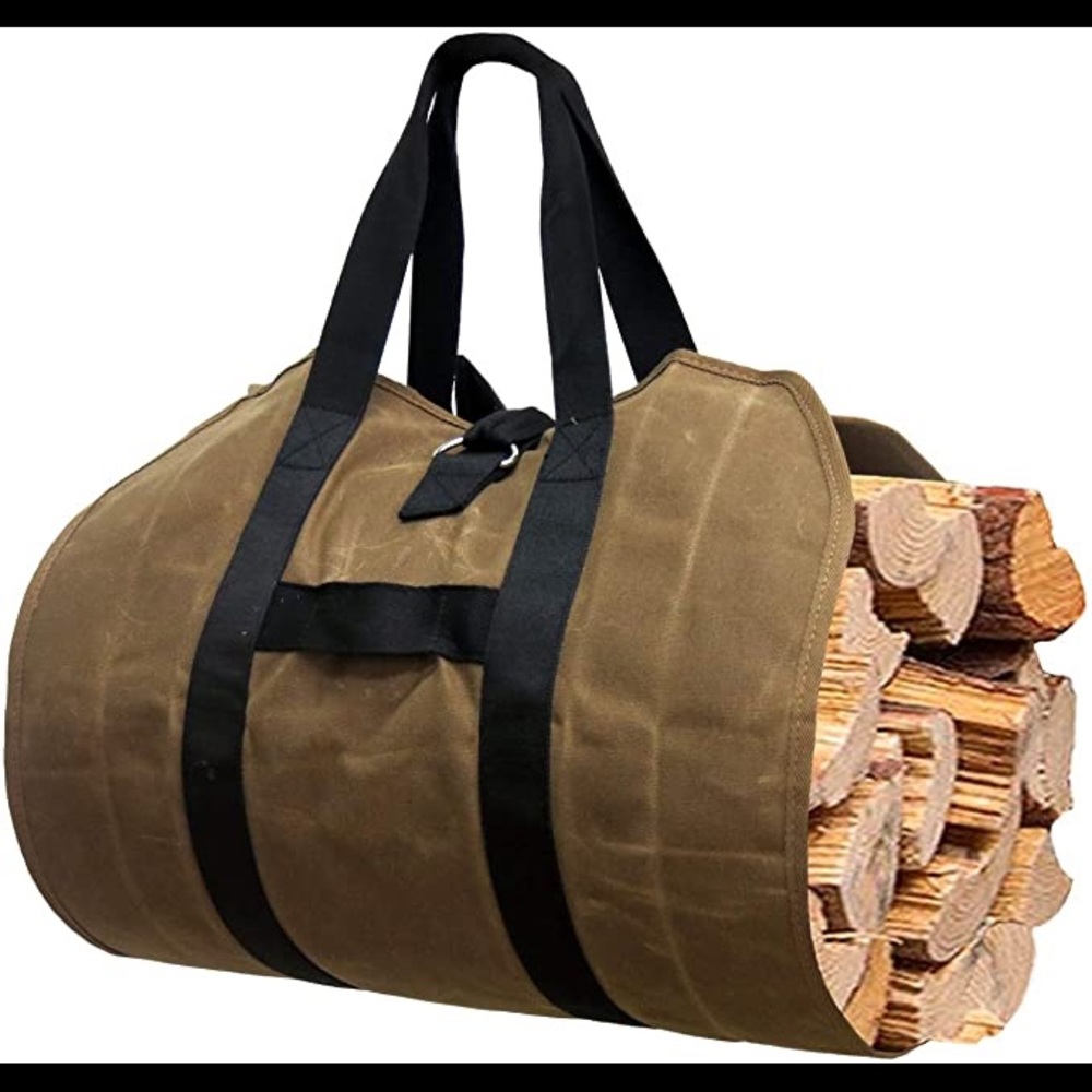 Firewood Carrier, Heavy Duty Canvas Bag NEW